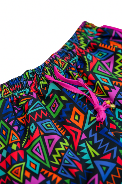 Retro Revival Drawstring Everyday Shorts