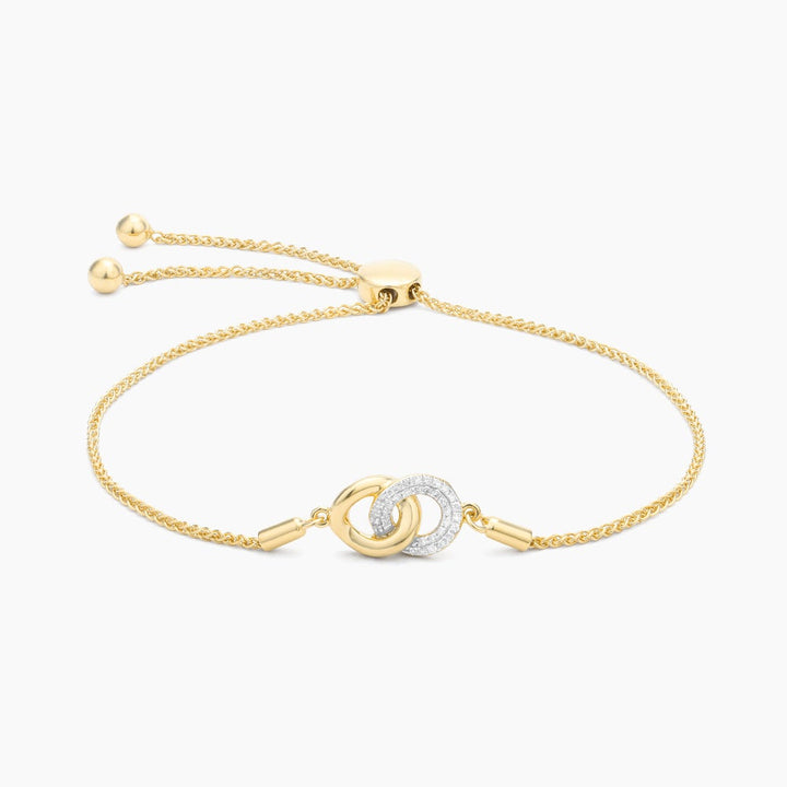 ES Entwined Discs Bolo Bracelet