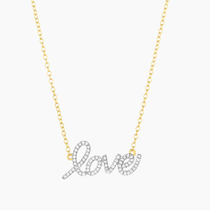 ES Love is Love Pendant Necklace