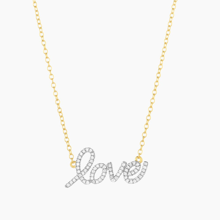 ES Love is Love Pendant Necklace