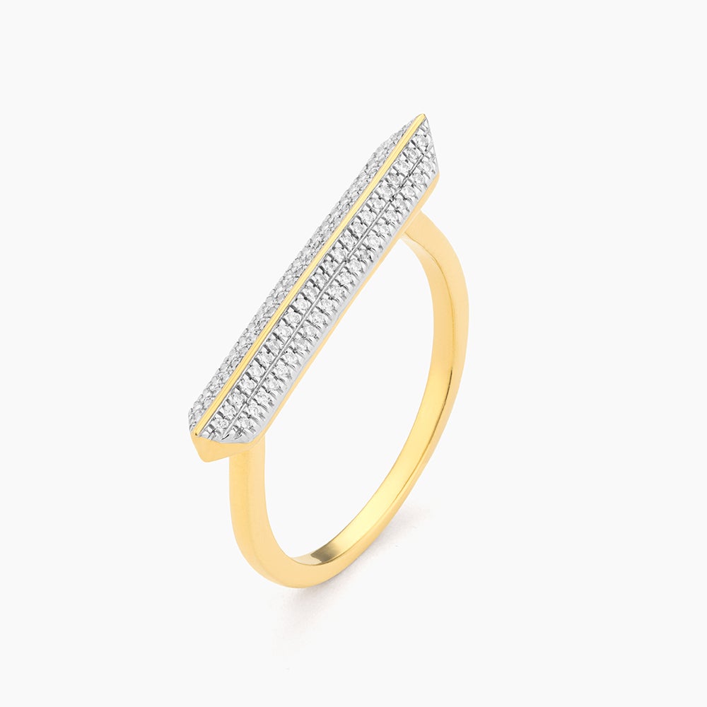 ES Diamond Bar Statement Ring