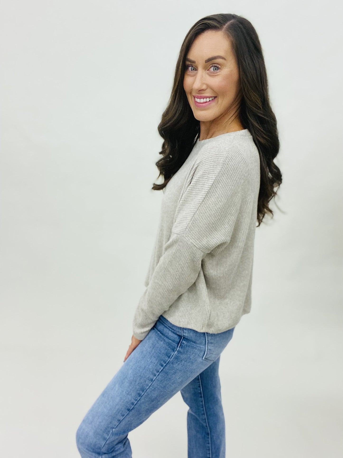 LD STEAL - Ribbed Crush Sweater - AS, LOTS