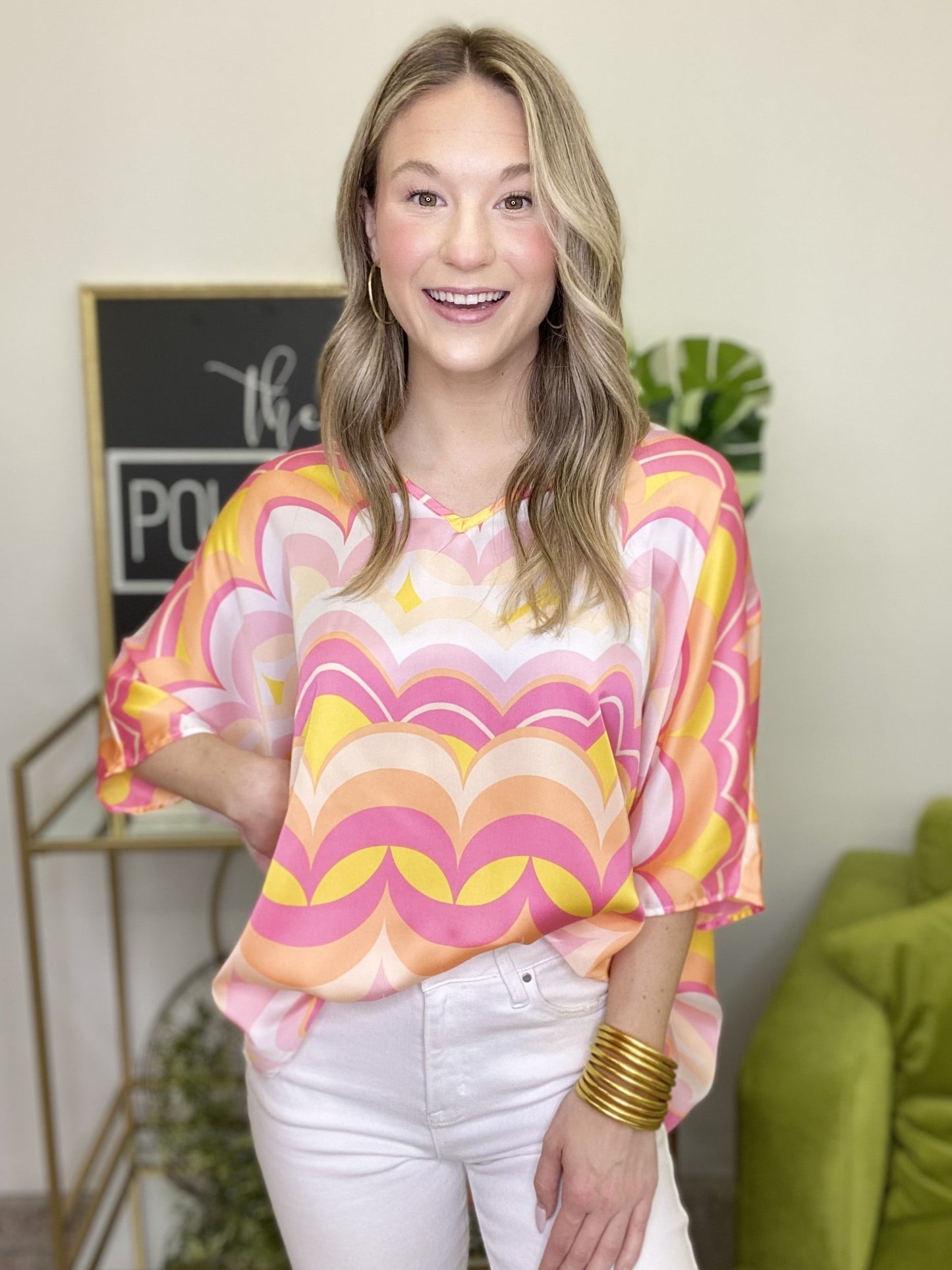 The Sunset Dreams Poncho Top - AS
