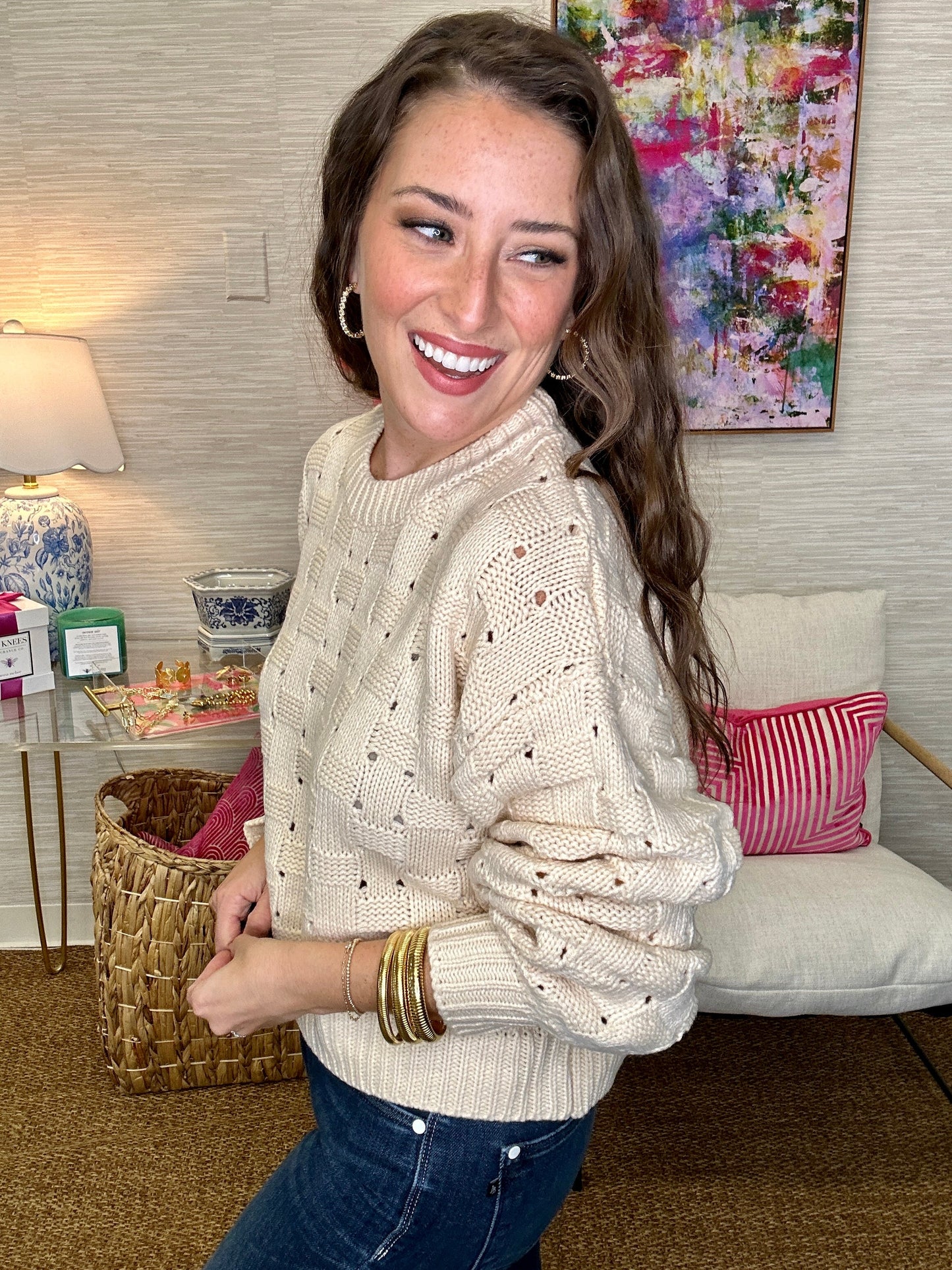 The Weave Sweater in 2 Colors