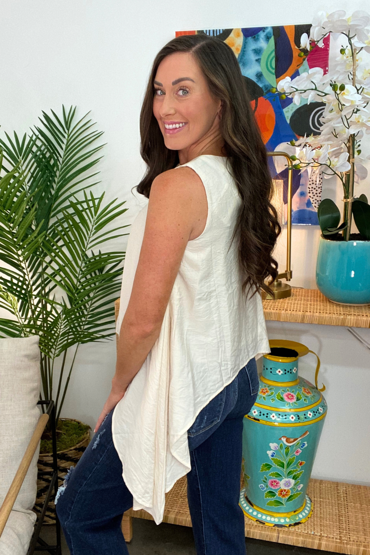 The Ivory Hi-Lo Top