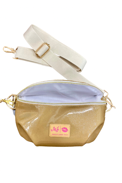 MJ Sidekick Bag-Glitter Champagne