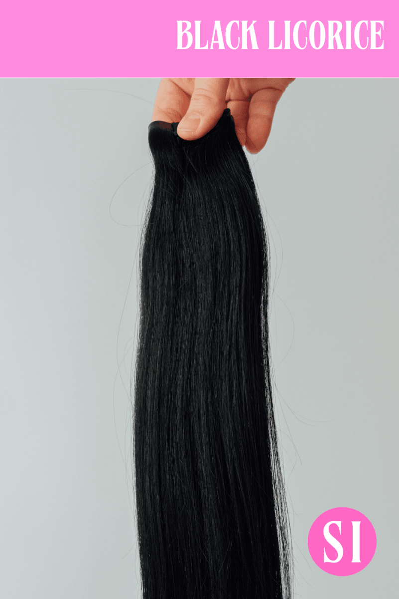 Black Licorice - Simple Inches. Hair Extensions