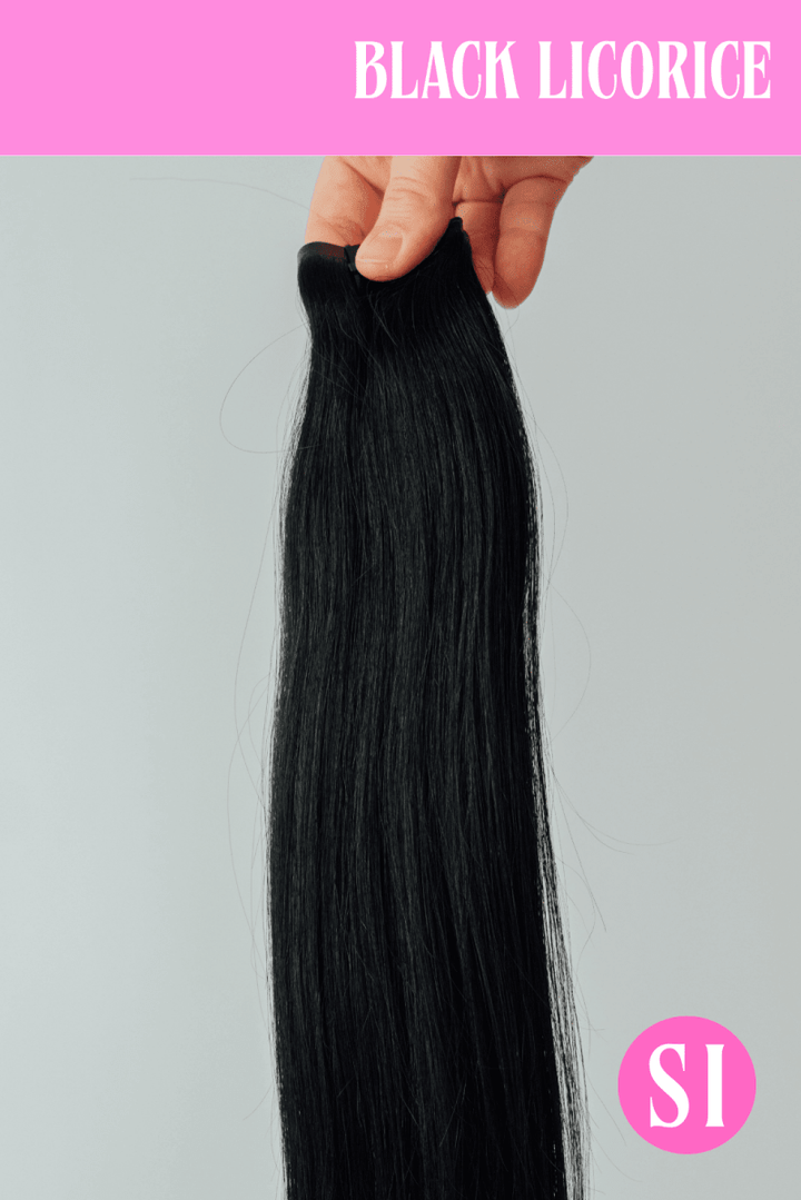 Black Licorice - Simple Inches. Hair Extensions