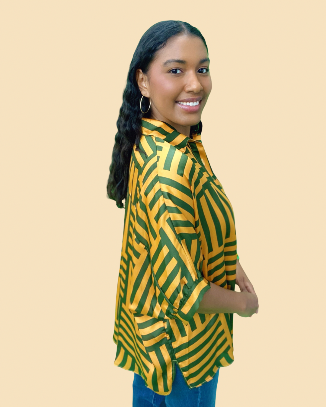 The Baylor Stripe Arizona Top - AS