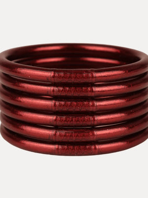 Merlot All Weather Bangles- Set of 6