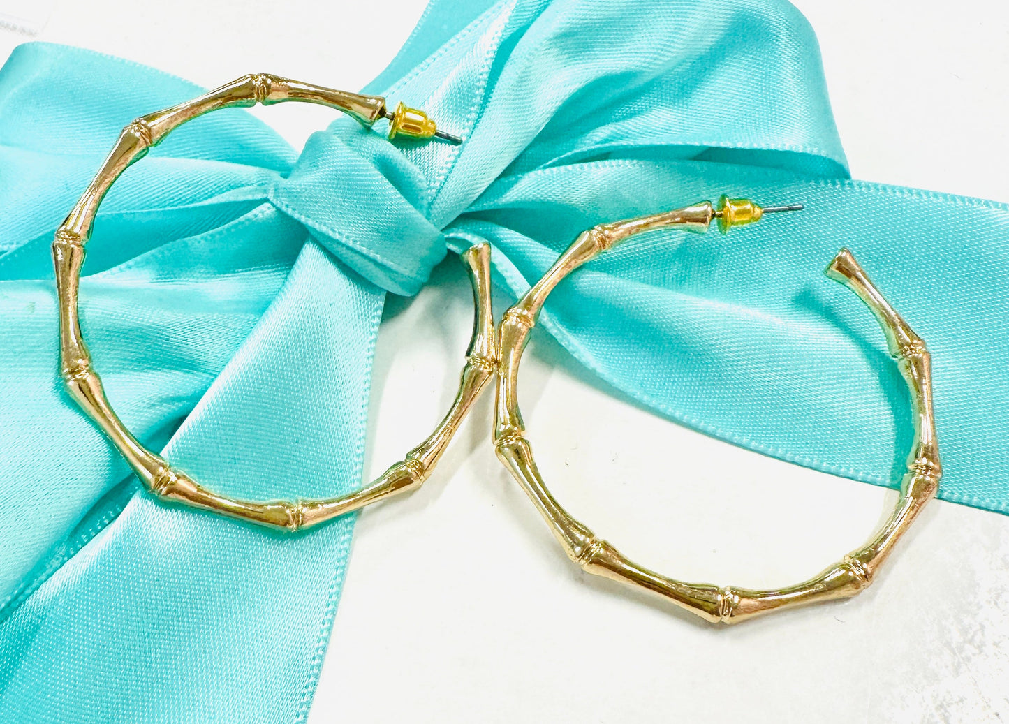 The Bamboo Thin Hoops