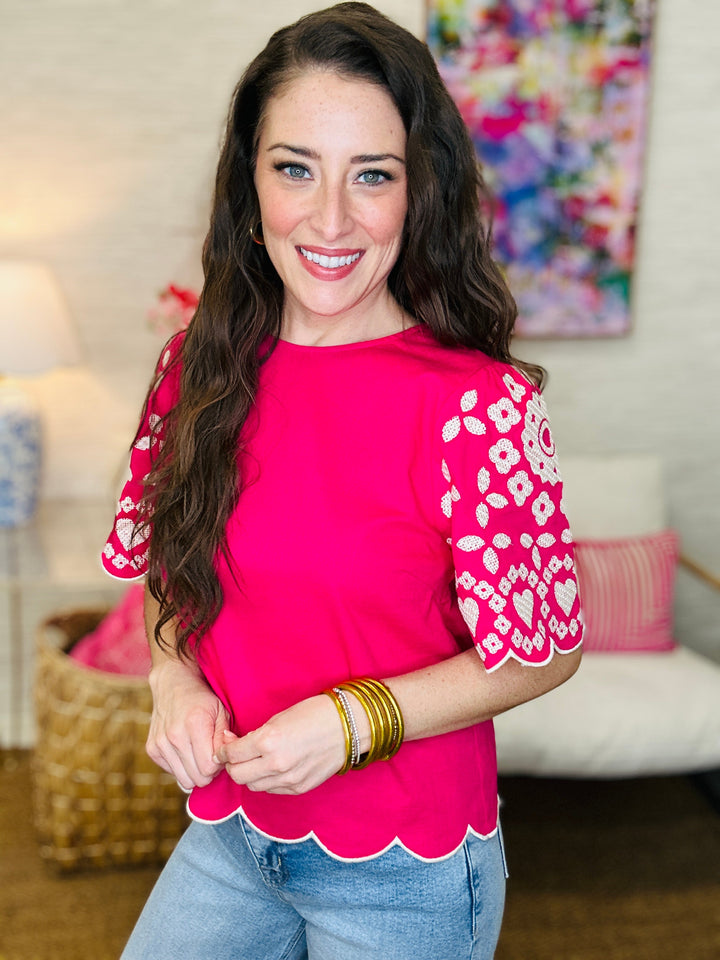 The Ricki Top in Pink