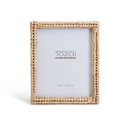 The Woven Rattan Photo Frames