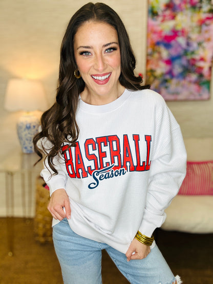The Baseball Season Cord Pullover