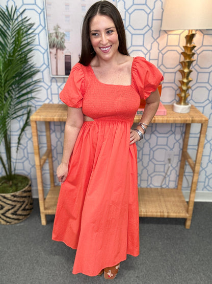 The Asymmetrical Smocked Dress