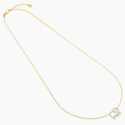 ES Elephant Mom Pendant Necklace