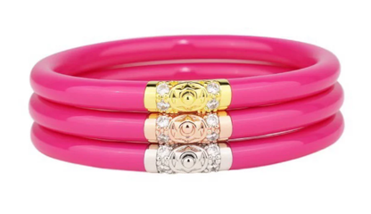 Epic Pink Three Kings Budha Bangles