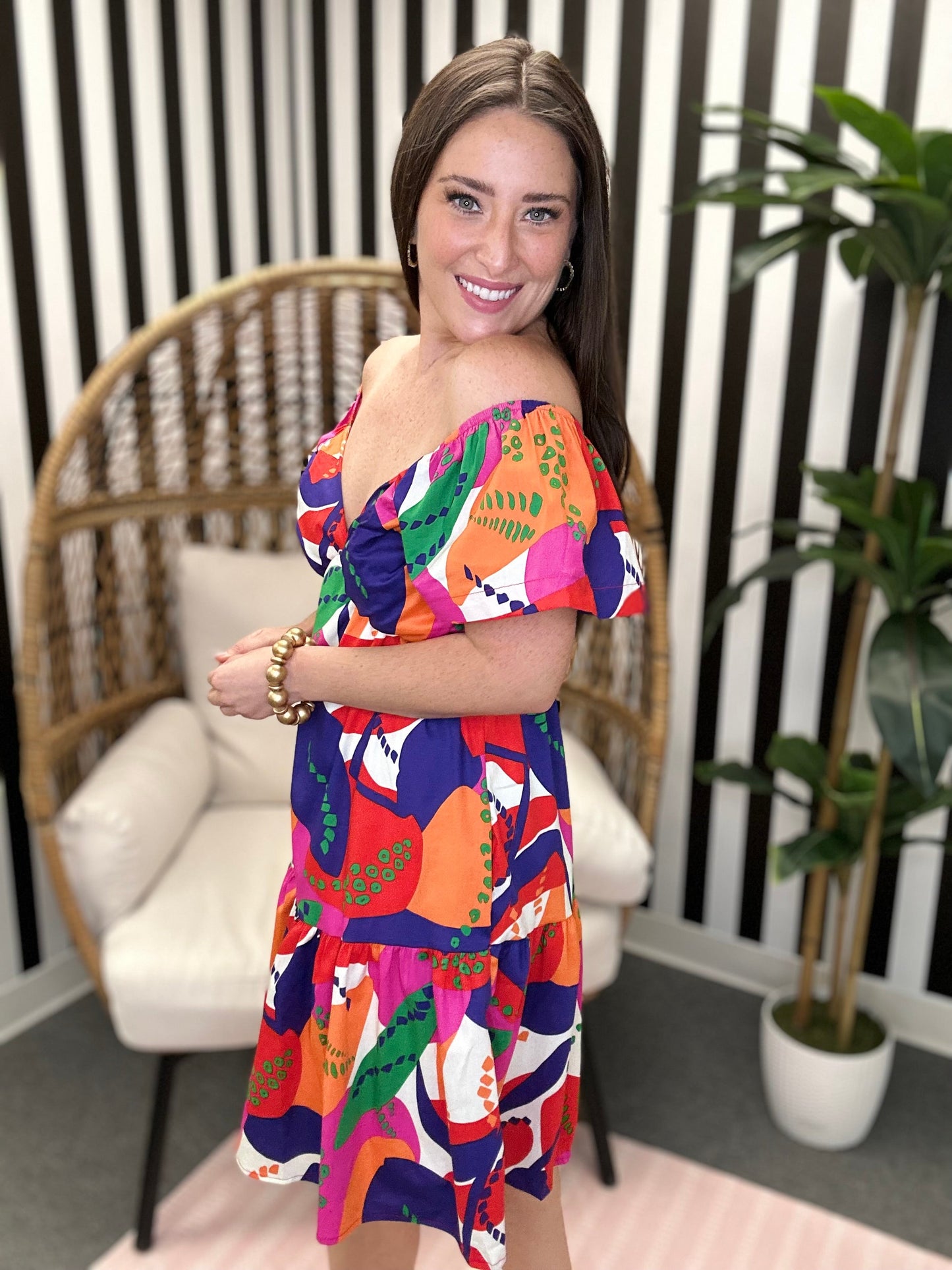 The Poppi Dress in Magenta