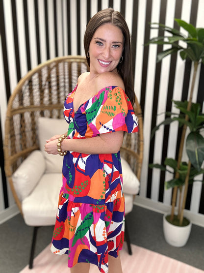 The Poppi Dress in Magenta