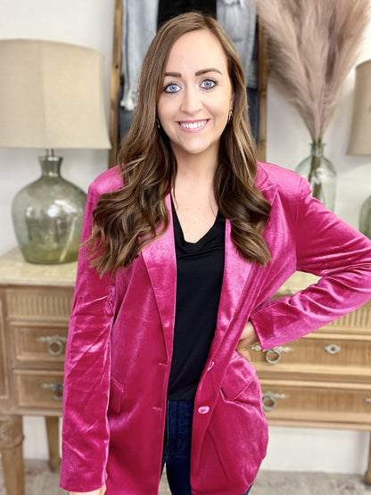 The Velvet Blazer in 2 Colors