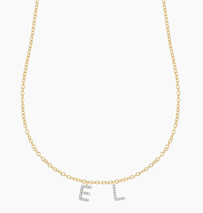 ES Custom Name Charm Necklace