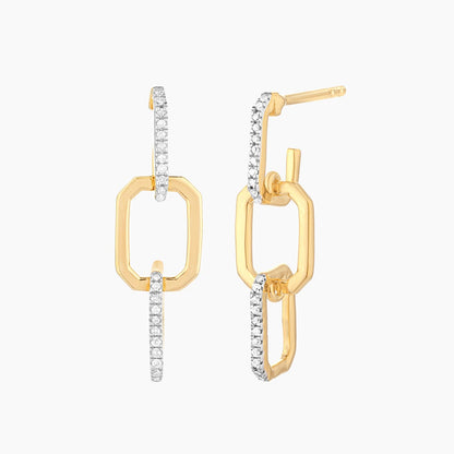 ES Trio Link Drop Earrings