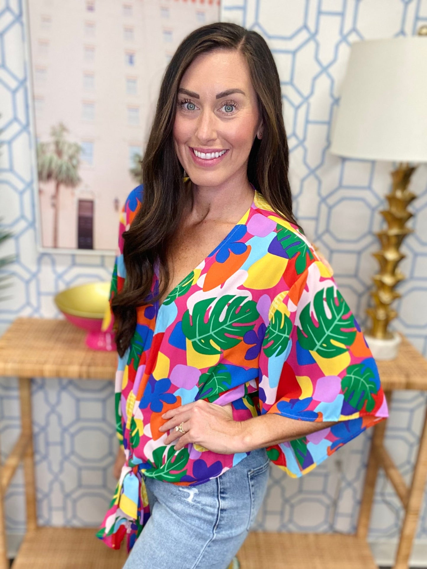 The Fruity Isle Tie Top