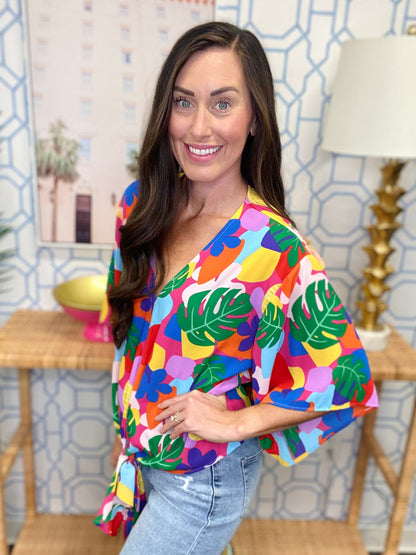 The Fruity Isle Tie Top
