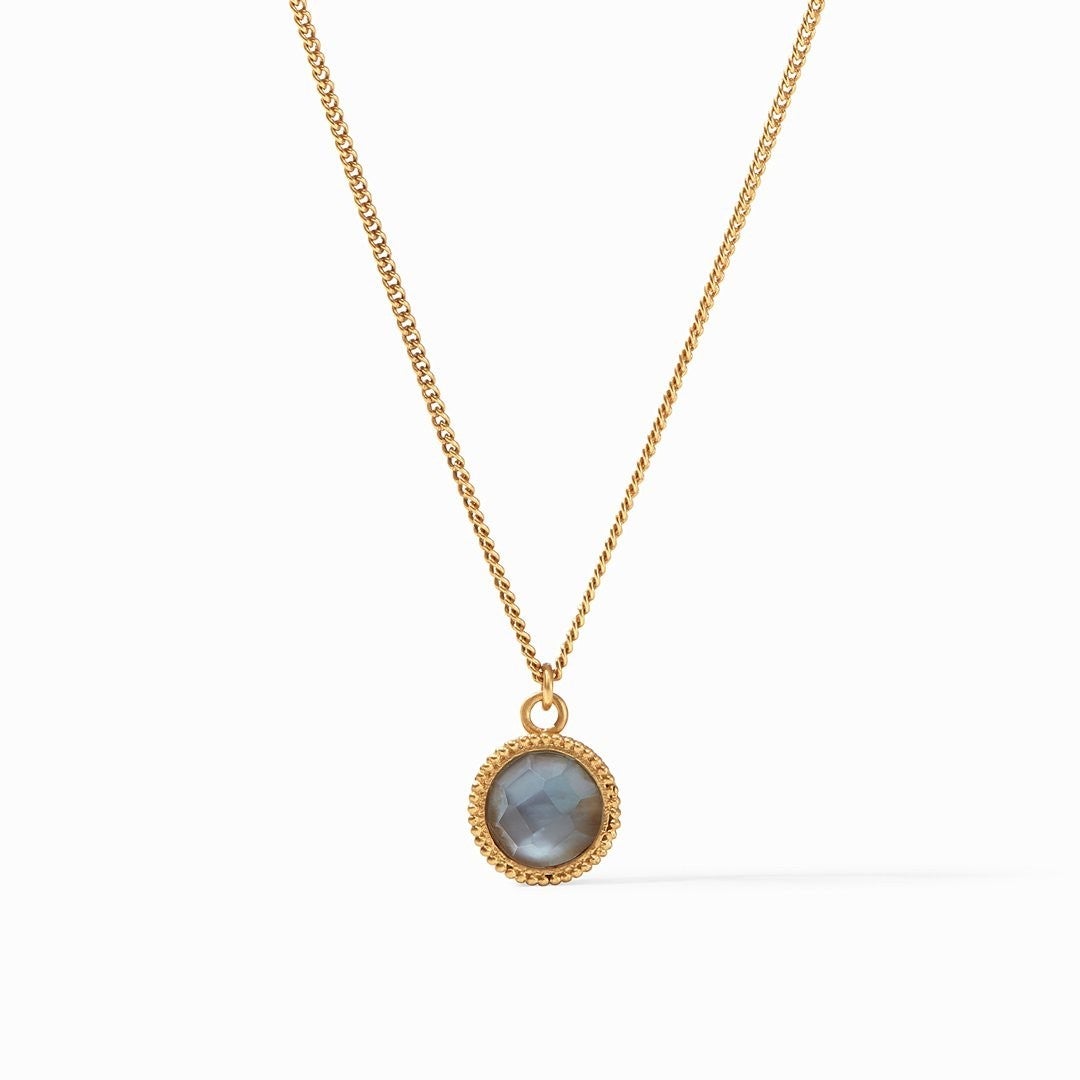 JV Fleur-de-Lis Solitaire Necklace