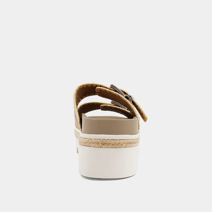 The Gold Woven Laura Sandals