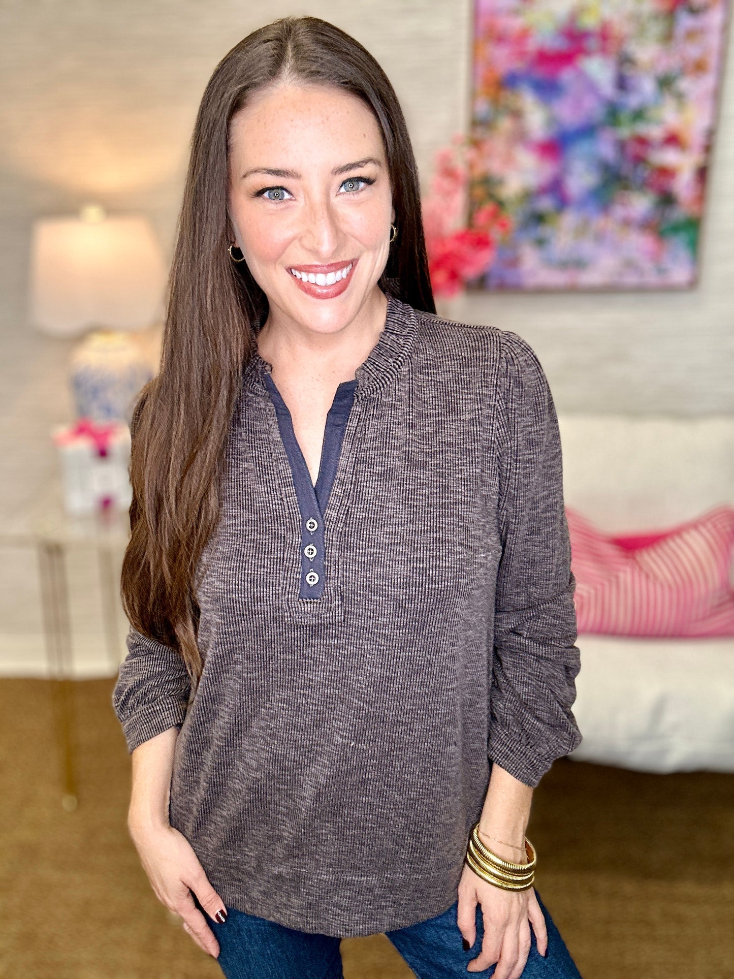 The Petra Henley - 8 Colors