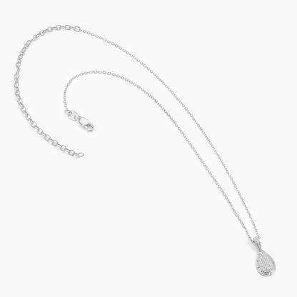 ES Gold Rim Raindrop Pendant Necklace