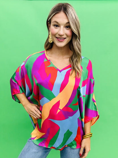 The Showstopper Poncho Top - AS