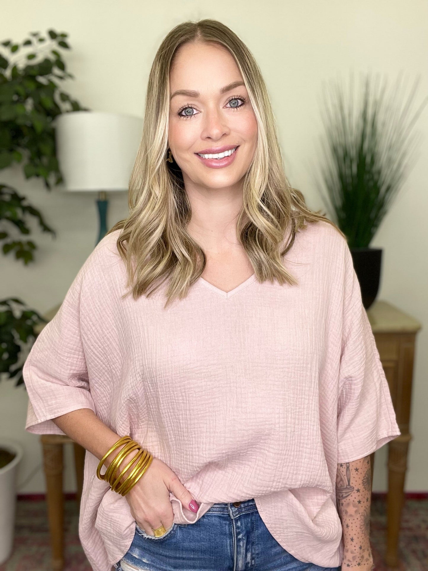 The Beach Crepe Poncho Top - 3 Colors
