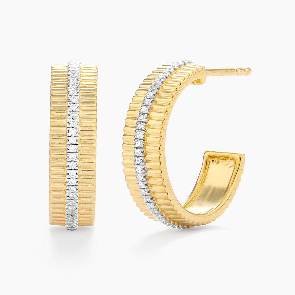 ES Groovy Bar Hoop Earrings