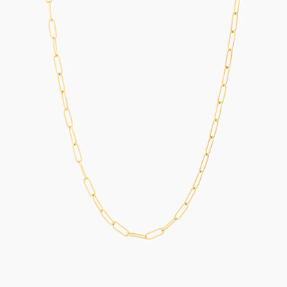 ES Charm Paperclip Necklace