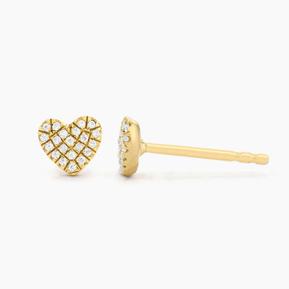 ES Heart Stud Earrings