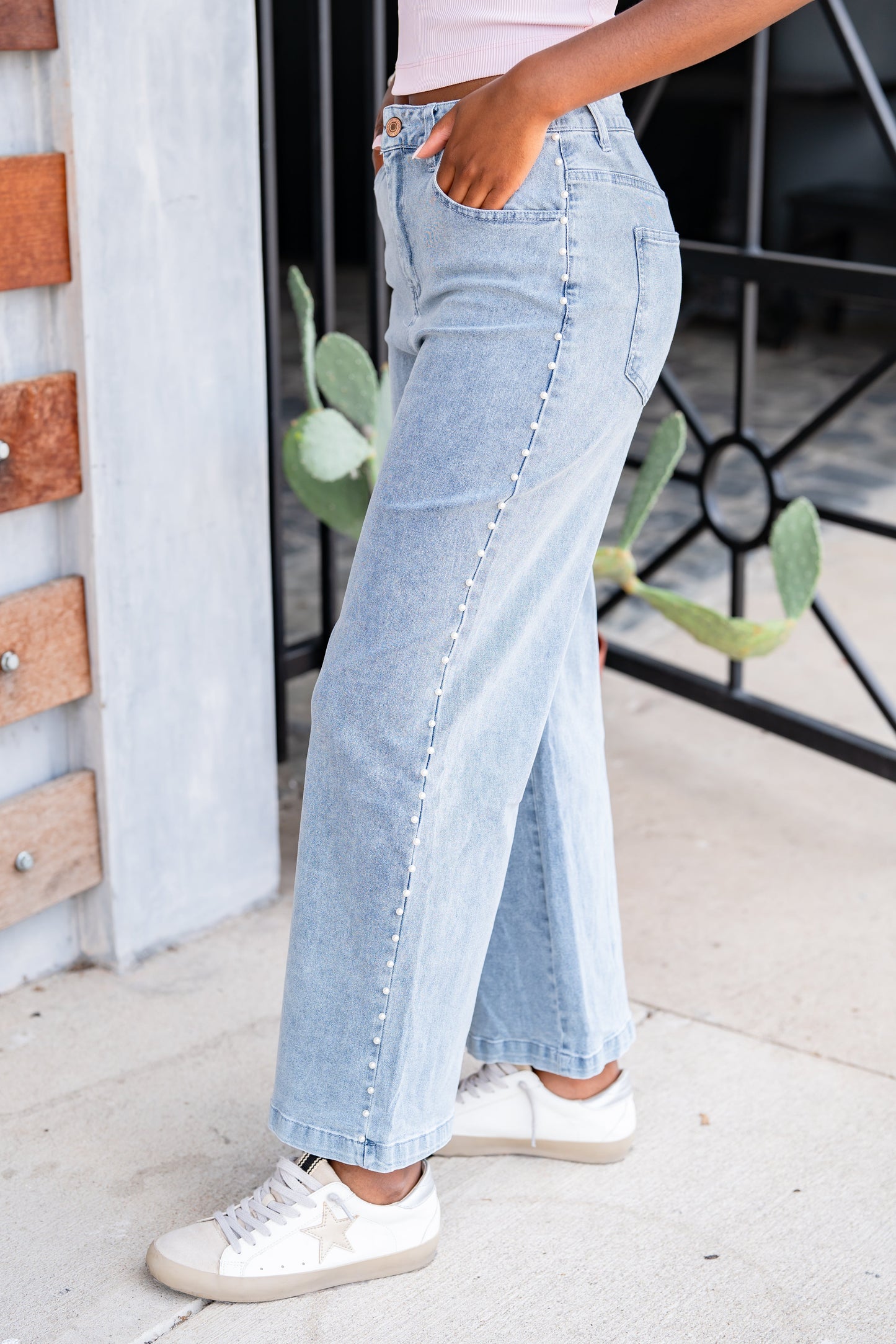 The Pearled Jeans in 2 Colors