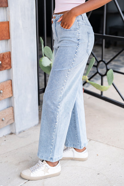 The Pearled Jeans in 2 Colors