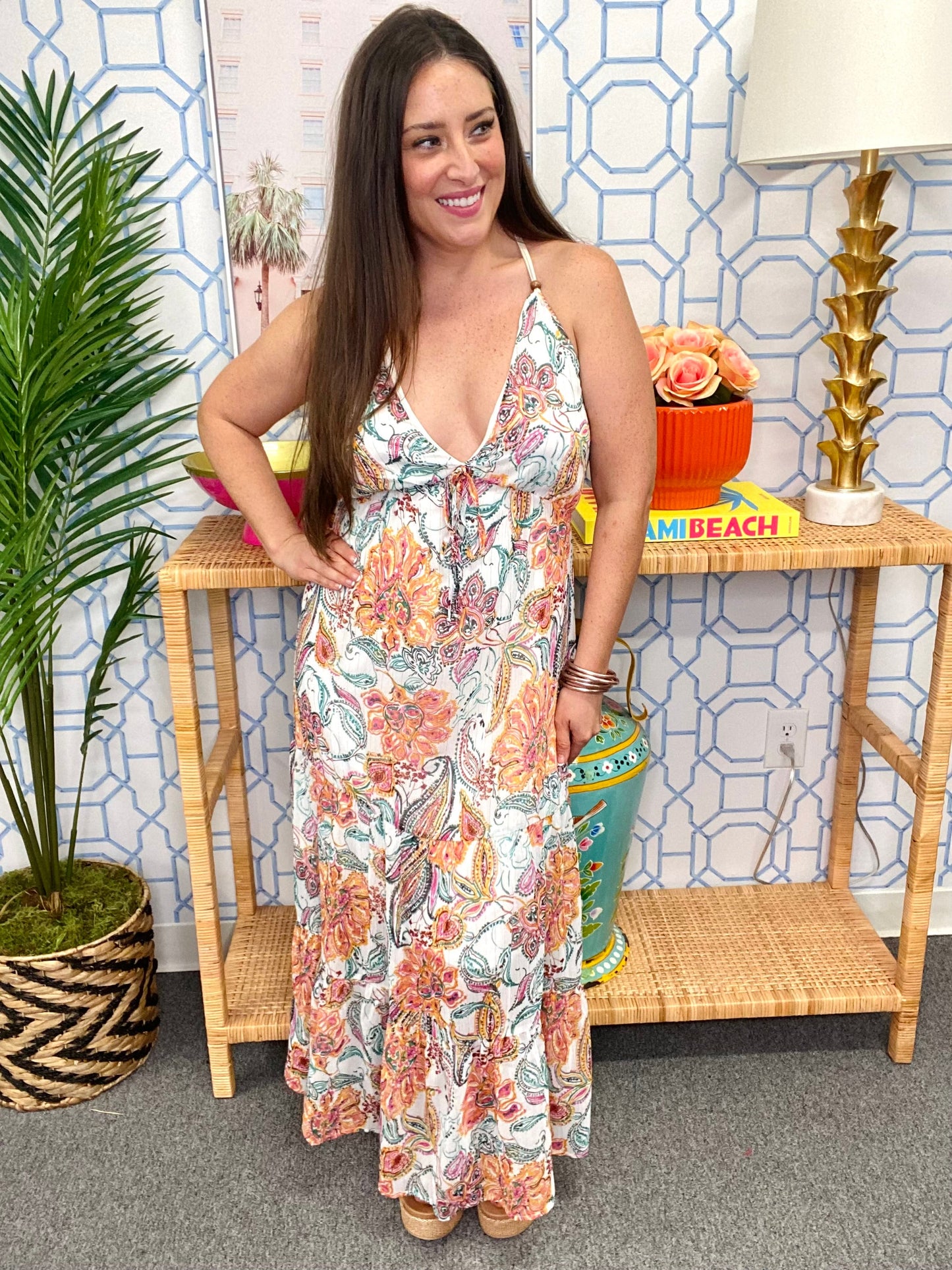 The Floral Halter Maxi