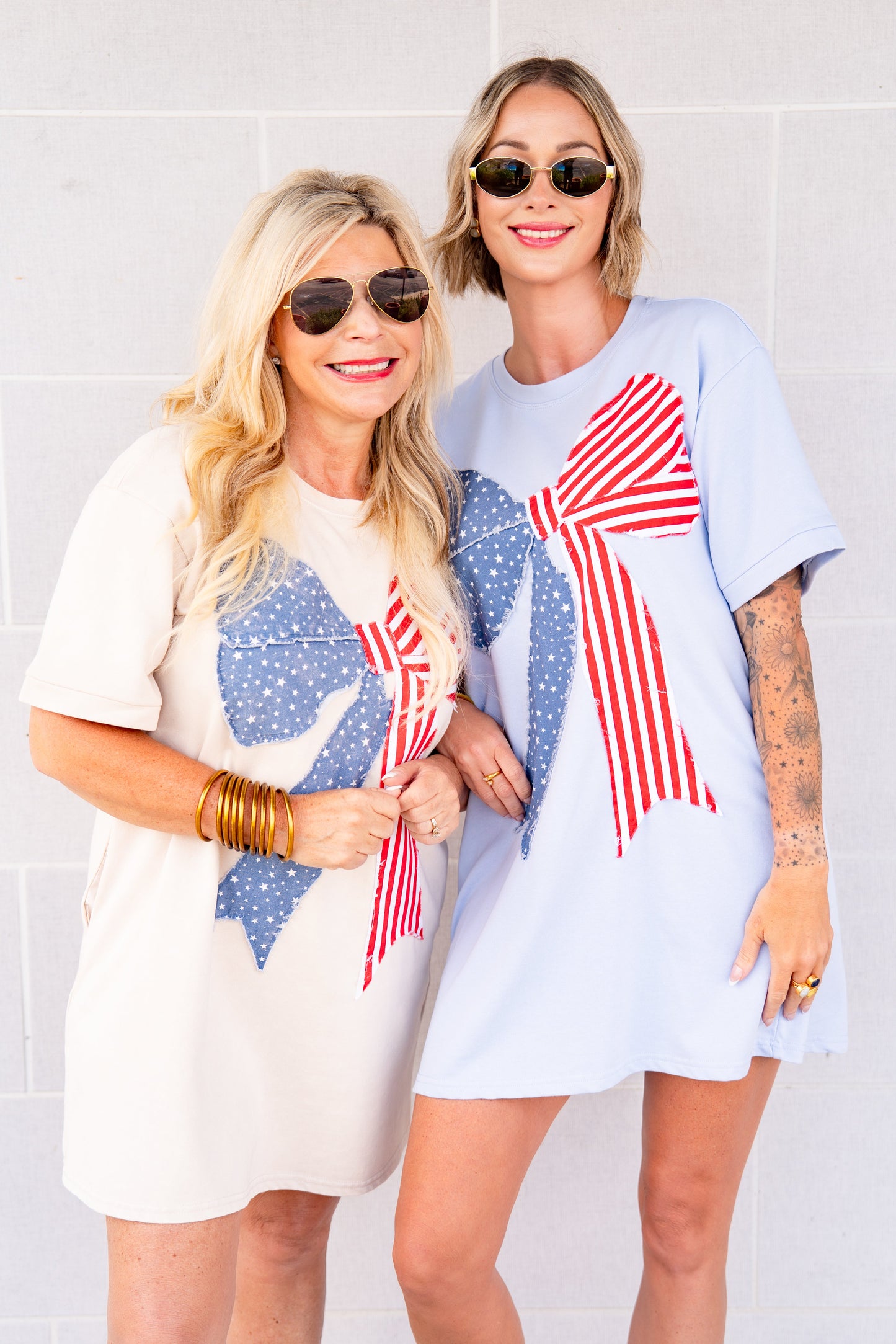 The USA Bow Tshirt Dress
