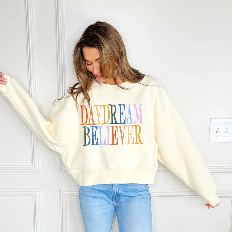 Daydream Believer Crop Sweatshirt