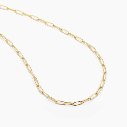 ES Charm Paperclip Necklace