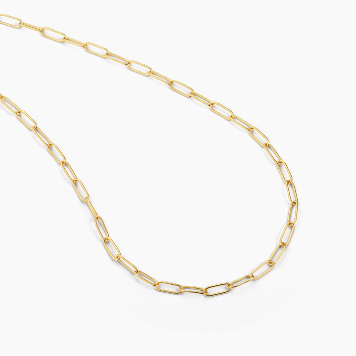 ES Charm Paperclip Necklace