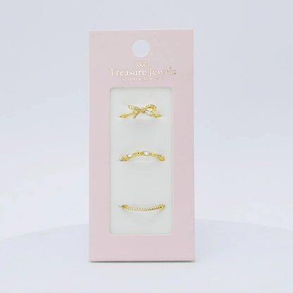 The Belle Bow Ring Set