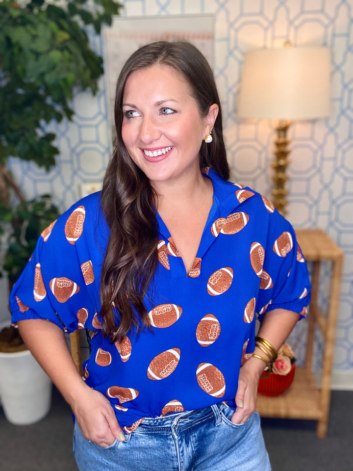 The Go Blue Sloan Top