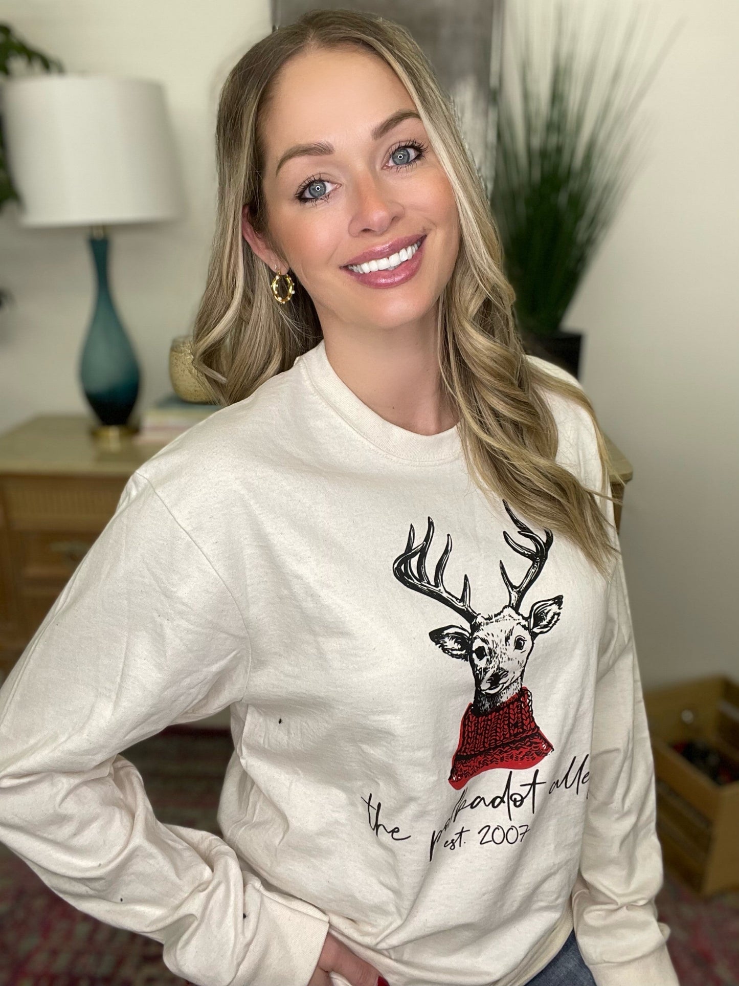 Reindeer Logo LS Tee