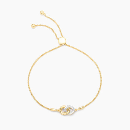 ES Entwined Discs Bolo Bracelet
