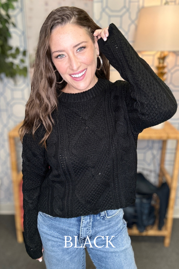 The STEAL Cole Cable Sweater in 7 Colors