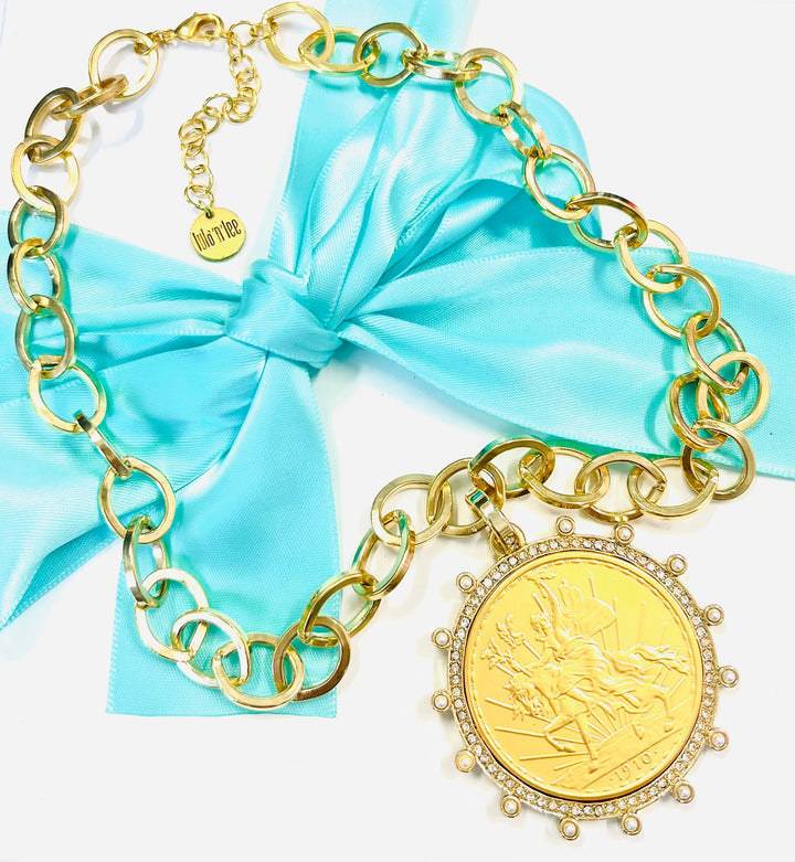 The Lula Large Peso Necklace